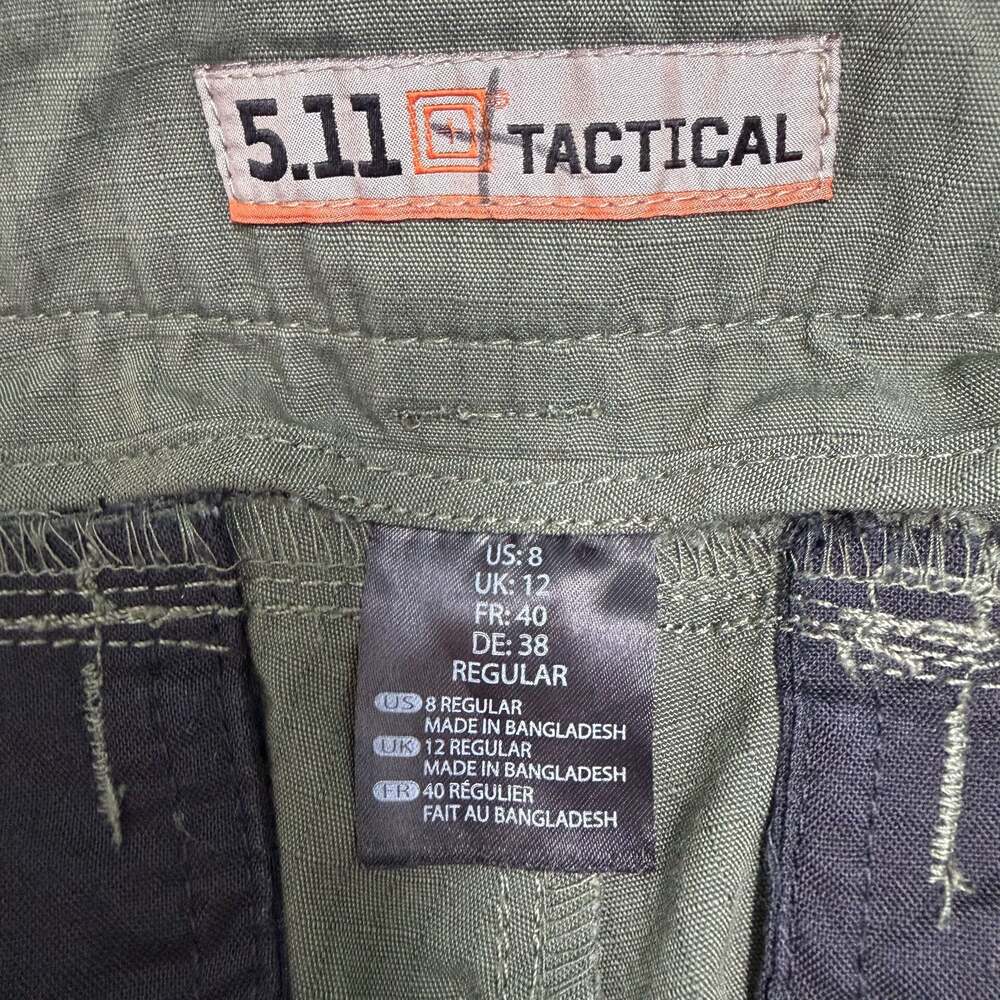 5.11 Tactical Womens Ripstop Cargo Pants Olive Green Sz 8 Regular Police Militar - Picture 2 of 12